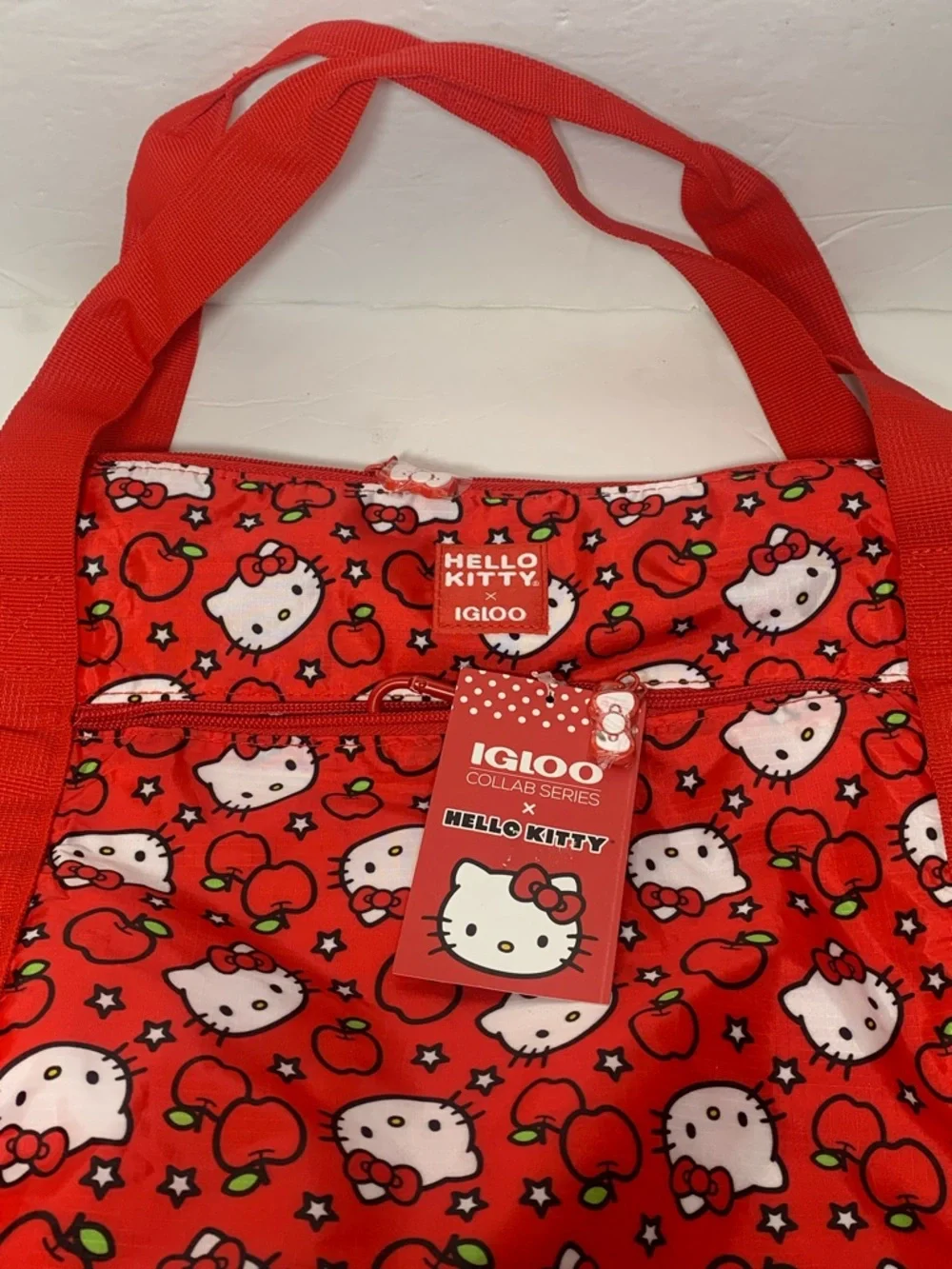 Sanrio Hello Kitty Red Apples 20 Can Cooler Bag Tote Igloo Packable NWT